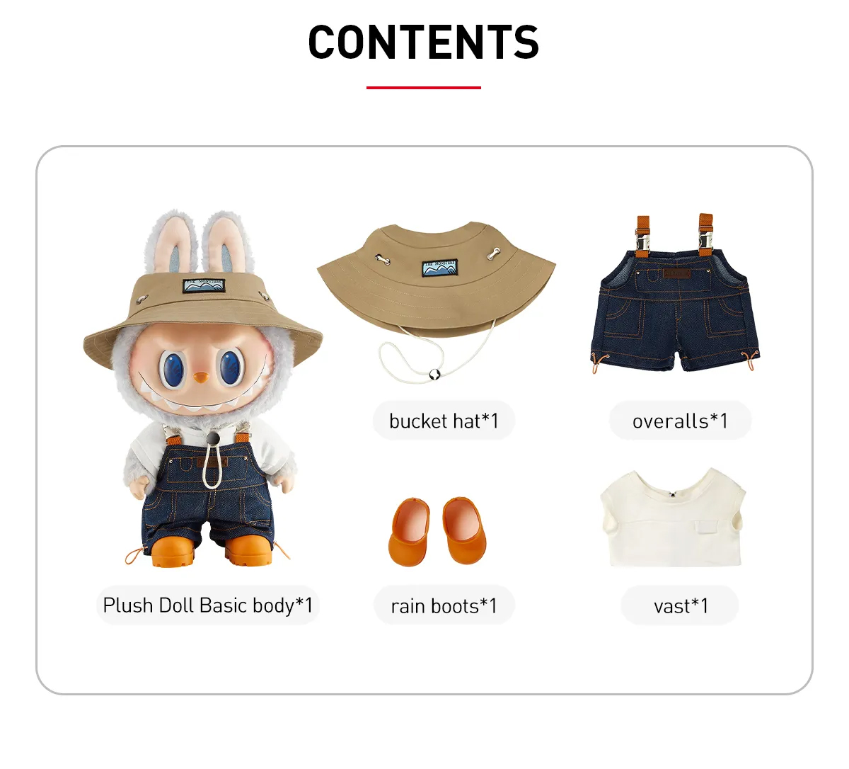 LABUBU - FALL IN WILD - 40CM 3 Labubu fall in wind - 3